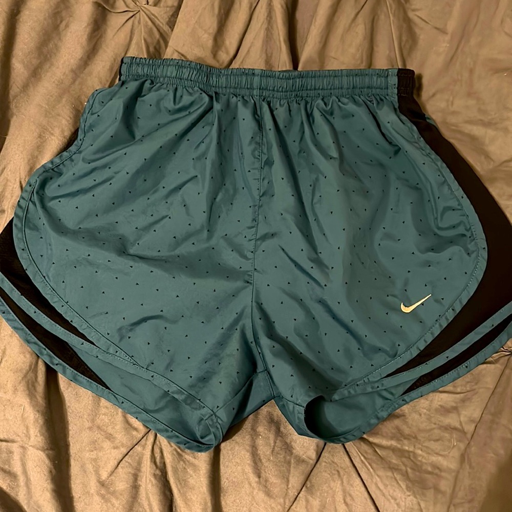 Brand new blue and black spotted nike shorts size small